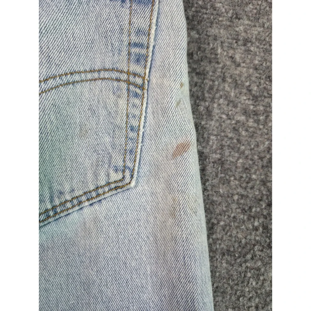 Vintage 90s Levi's 501 Jeans Mens 40x32 Light Wash Denim Made in USA Distressed